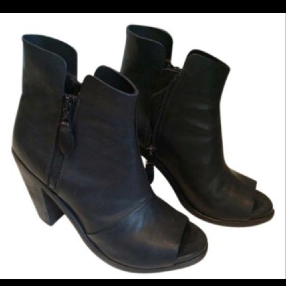 rag and bone peep toe booties